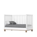 Ver imagem 6 de Quarto de Bebê Retrô com Berço 100% Mdf Guarda Roupa 4 Portas e 4 Gavetas e Cômoda Zoe Yescasa