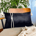 Ver imagem 2 de Capa de Almofada Retangular - com Detalhes em Macramê e Pompons - 50x 30 Cm Almofadas Estilo