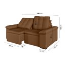 Ver imagem 4 de Sofá Retrátil Reclinável 3 Lugares 180cm Veludo com Molas Palmeira CabeCasa MadeiraOriginals