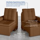 Ver mais imagens de Sofá Retrátil Reclinável 3 Lugares 180cm Veludo com Molas Palmeira CabeCasa MadeiraOriginals