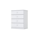 Ver imagem 1 de Cômoda Infantil 4 Gavetas Amarelinha Branco – Henn