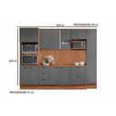 Ver imagem 2 de Cozinha Completa Bella 9 Peças (2aéreos+2balcões+1paneleiro+1torrequente+3complementos) C9p24