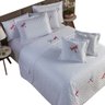 Kit 3 Peças Cobre Leito Casal Queen Bordado Libélula Matelado - 6