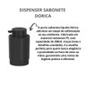 Porta Sabonete Liquido Valvula Pump Banheiro Preto ou - 2