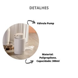 Porta Sabonete Liquido Valvula Pump Banheiro Preto ou - 3