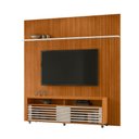 Ver imagem 2 de Painel Tv 75 Pol 238cm Ripado Kalven com Rack Bancada Nerion Cinamomo/off White M20 - D’Rossi