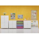 Ver imagem 3 de Porta Cartolina Armário Papelaria 8 Vãos Branco