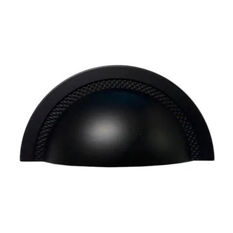 Puxador Shell Zp4318.24 6,4cm Preto Zen Design
