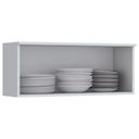 Ver imagem 4 de Armário Aéreo p/ Cozinha Americana 1 Porta Basculante 80cm Cinza - Henn