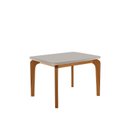 Ver imagem 1 de Mesa para Sala de Jantar 120 cm 100% MDF com Vidro Canto Copo Dublin Marrom