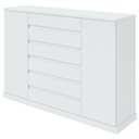Ver imagem 1 de Cômoda Vedra 7 Gavetas 2 Portas Branco