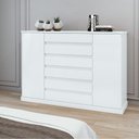 Ver imagem 2 de Cômoda Vedra 7 Gavetas 2 Portas Branco