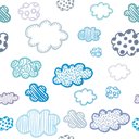 Ver imagem 3 de Papel de Parede Infantil - Nuvens Diversas Arte Destaque 2 Metros