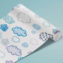 Ver imagem 4 de Papel de Parede Infantil - Nuvens Diversas Arte Destaque 2 Metros