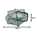 Ver imagem 3 de Armadilha Peixe Covo 6 Furos Pesca Lagosta Camarao Robalo Tainha Siri Ciriguejo Piaba Lambari Açude