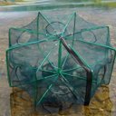 Ver imagem 6 de Armadilha Peixe Covo 6 Furos Pesca Lagosta Camarao Robalo Tainha Siri Ciriguejo Piaba Lambari Açude