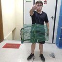 Ver imagem 2 de Armadilha Peixe Covo 6 Furos Pesca Lagosta Camarao Robalo Tainha Siri Ciriguejo Piaba Lambari Açude