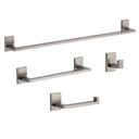 Ver imagem 1 de Kit Acessórios 4 Peças Aço Inox Cinza Grafite Conjunto de Banheiro Lavatório Metal Premium Pmx