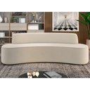 Ver imagem 2 de Sofá 5 Lugares Sala de Estar Cancún D02 Veludo Bege 300 cm C-309 - Lyam Decor
