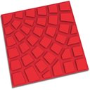 Ver imagem 1 de Piso Firenze Vermelho 30,4x30,4cm Amarrado com 5 Peças 0,46m² - Artesanal Piso 30,4x30,4 Firenze Ver