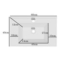 Ver imagem 3 de Lavatório para Banheiro Mármore Sintético Quadri Móveis Bosi