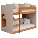 Ver imagem 1 de Beliche Solteiro em mdf Ema Cimol Nature/Off White