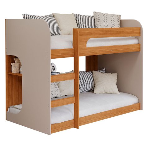 Beliche Solteiro em mdf Ema Cimol Nature/Off White