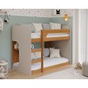 Ver imagem 2 de Beliche Solteiro em mdf Ema Cimol Nature/Off White