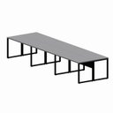 Ver imagem 4 de Mesa Escritório Plataforma Trabalho 6 Lugares 4,20m x 1,20m Industrial Executive 100% MDF Pés Metal