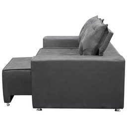 Sofá 2 Lugares Retrátil e Reclinável Bariloche 1.80cm C/ Molas - Veludo - 4