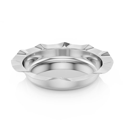 CENTRO DE MESA EM ACO INOX BONBON 28,5X7,5CM