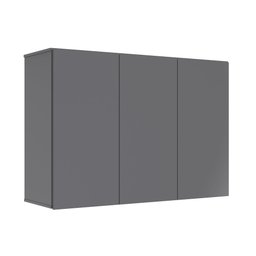 Armário Aéreo Aliex 03 portas Cinza - 1