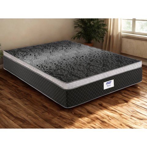 Colchao Casal Molas Ensacadas Opala 1,38x1,88x0,32m Gazin Cinza e Preto