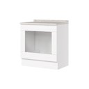Ver imagem 2 de Balcão de Cozinha Americana para Forno de Embutir com Tampo 100% MDF Branco Hp/Calcare - Henn