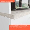 Ver imagem 4 de Balcão de Cozinha Americana para Forno de Embutir com Tampo 100% MDF Branco Hp/Calcare - Henn
