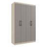 Guarda-Roupa 4 Portas 2 Gavetas Orlando Multimóveis CR4147 Crema/Fumê - 2