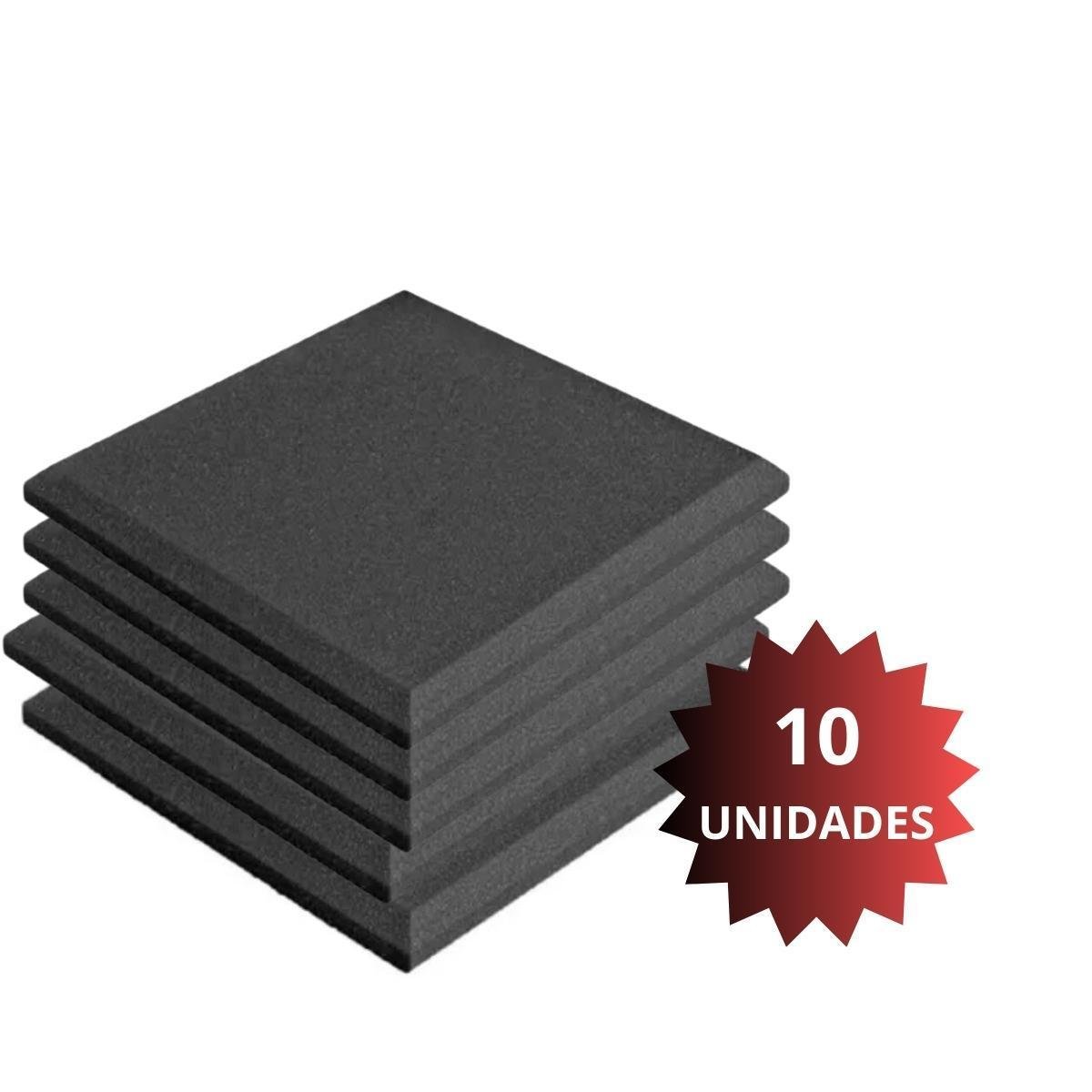 Kit 10 Placas de Espuma Anti Ruido Alta Qualidade Estética