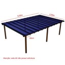 Ver imagem 4 de Kit Policarbonato Azul 6mm 8,00m X 2,00m - Perfis Naturais