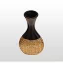 Ver imagem 2 de VASO DECORATIVO DOURADO BOCA PRETA