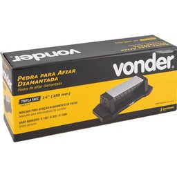Pedra para Afiar Diamantada Base de 14" Tripla Face G 150/325/1200 Vonder - 3