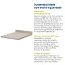 Ver imagem 4 de Tampo para Balcão Planejado 40cm Marselha CabeCasa MadeiraOriginals Cinza/Calcare