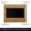 Ver imagem 3 de Painel Home para TV até 42 Sala de Estar PL3004 Natural/Off White - Gran Belo