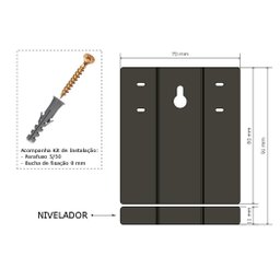 Espelho Parede Oval Moldura Couro para Sala Quarto Banheiro - 8
