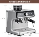 Ver imagem 7 de Takywep Máquina de Espresso Semi-automática 20 Bar 2,8l Cinza