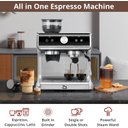 Ver imagem 2 de Takywep Máquina de Espresso Semi-automática 20 Bar 2,8l Cinza