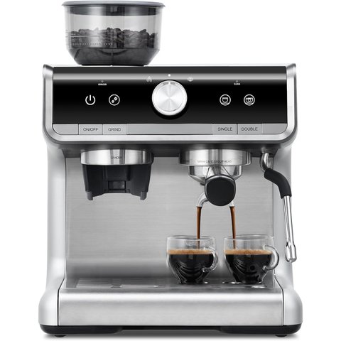 Takywep Máquina de Espresso Semi-automática 20 Bar 2,8l Cinza