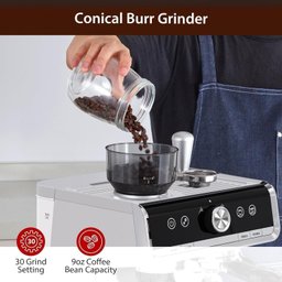 Takywep Máquina de Espresso Semi-automática 20 Bar 2,8l Cinza - 3