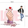 Adesivo de Parede K-pop - Love e Símbolo Adesivos Teen - 2