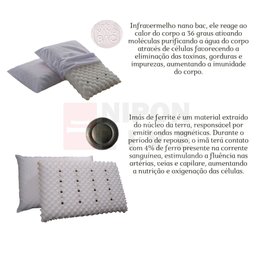 Travesseiro conforto antistress ortopedico magnetico 13cm - 4