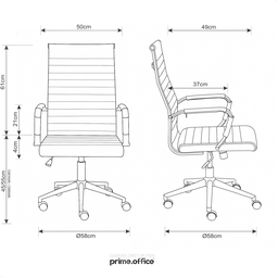 Cadeira Esteirinha de Escritório Presidente Charles Eames P305 Caramelo - 4